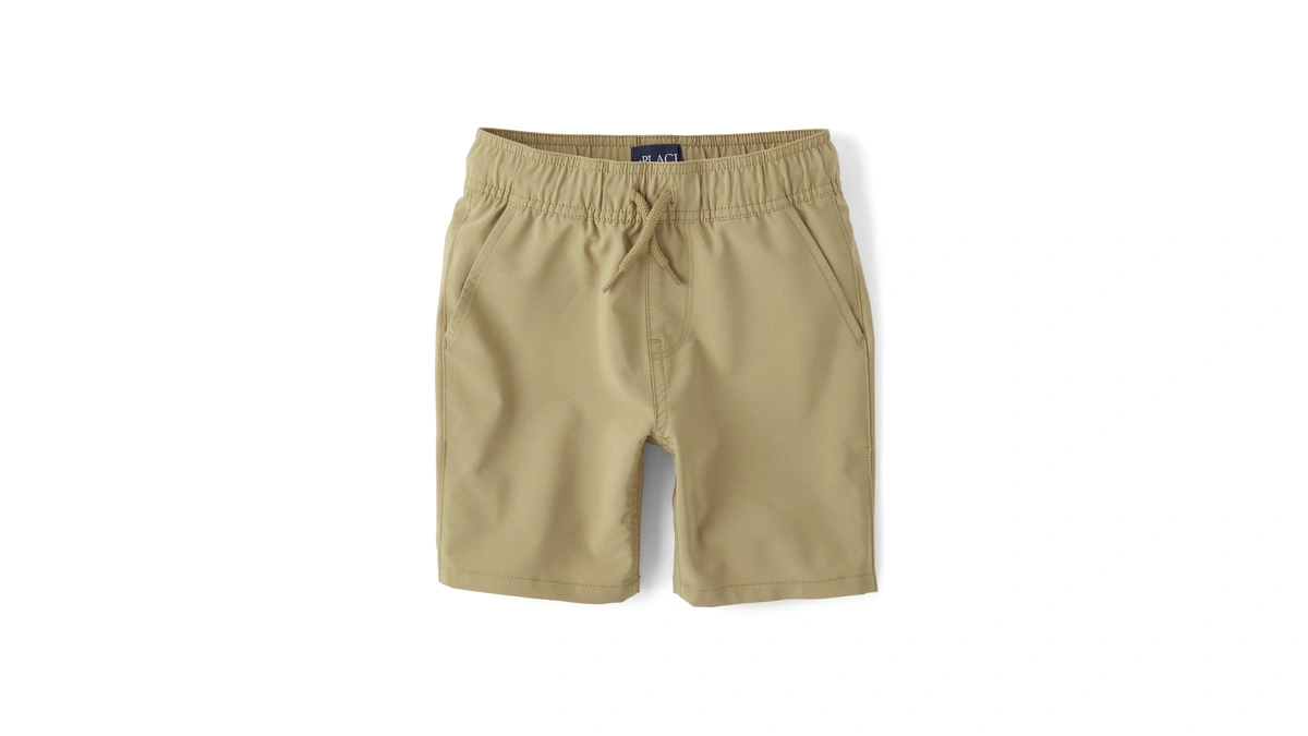 The Children's Place,boys,uniform Quick Dry Jogger Shorts,flax,12