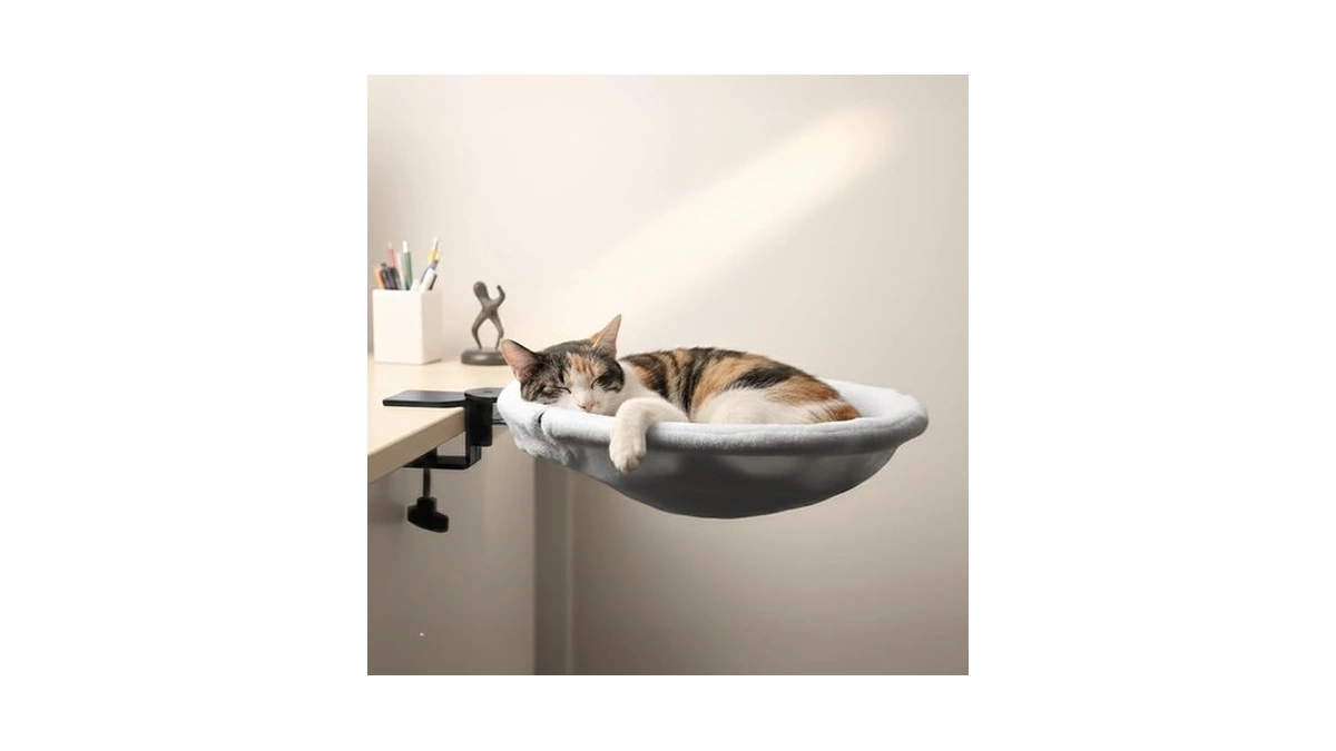 Adjustable Cat Desk Bed Sunken Design Cat Ham...