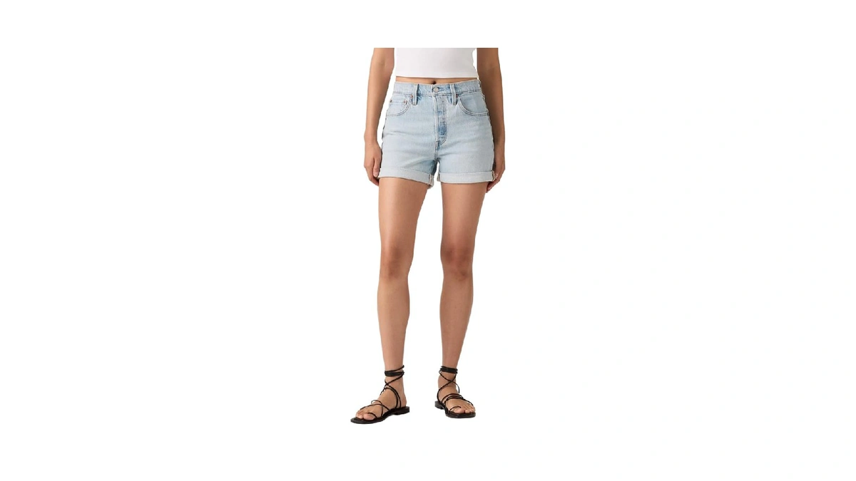 Levi Women Mid-thigh Shorts New