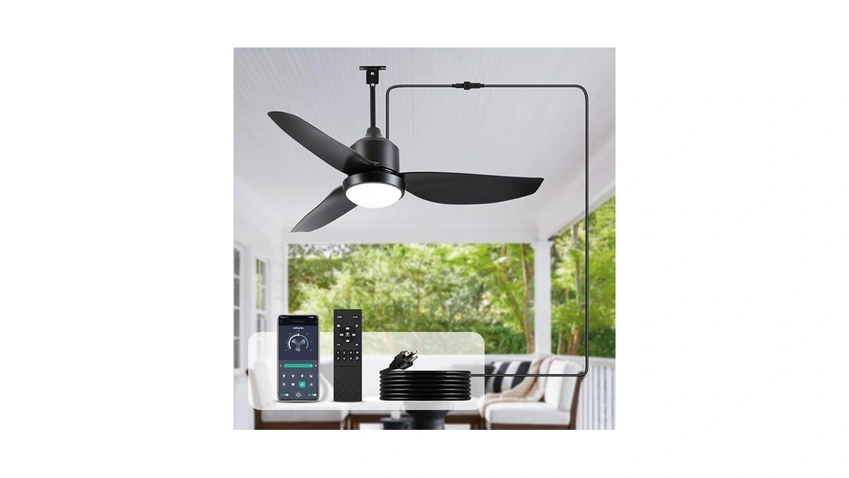 Bzx Waterproof Outdoor Ceiling-fan With Light - 52" Modern Ceiling