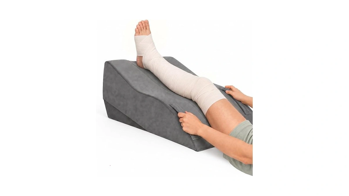 Adjustable Height Leg Elevation Pillows For After Surgery, Single Leg