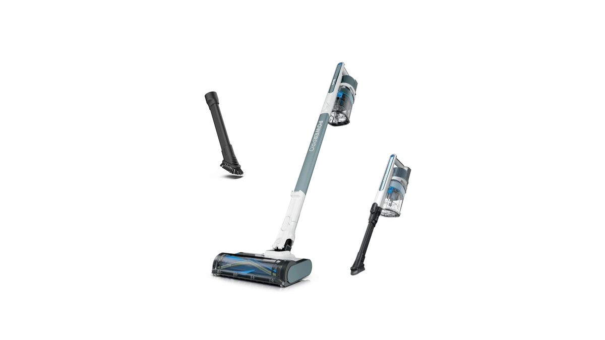 Shark Powerpro Plus Cordless Stick Vacuum, Pure Water, Iz377h