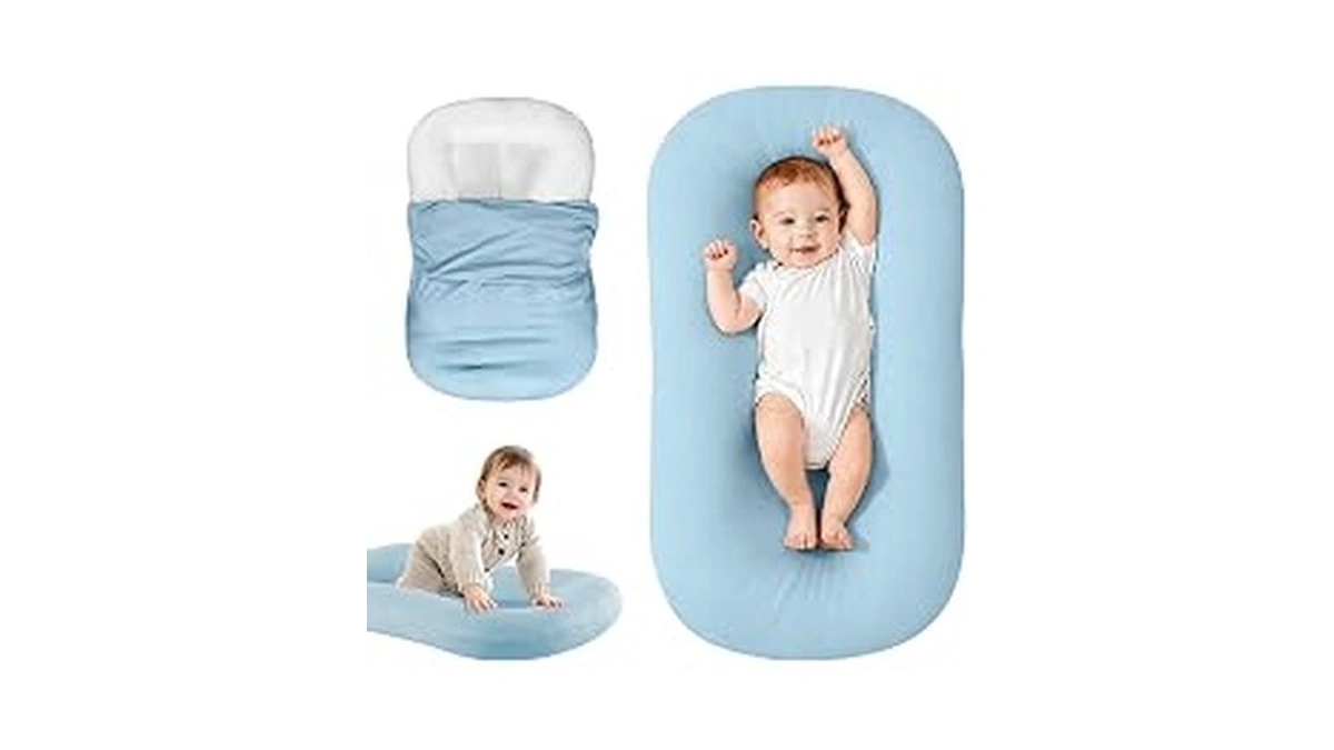 Saanerueen Infant Support Cushion For Newborn, Portable Tummy Time Mat