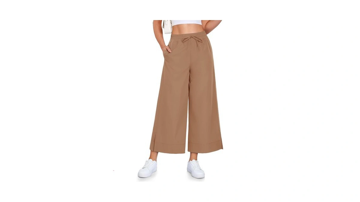 Campsnail Wide Leg Pants Women - 25"/29" Casual Summer Capri