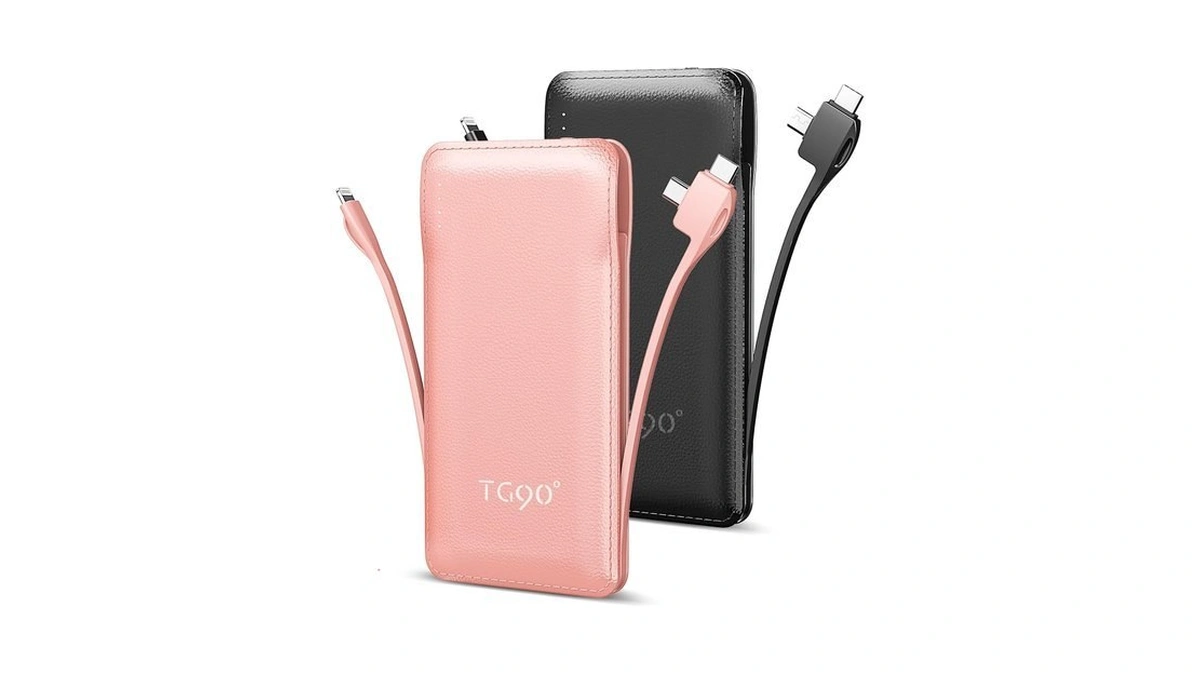Tg90° 2 Pack 10000mah Portable Charger Slim Power Bank With