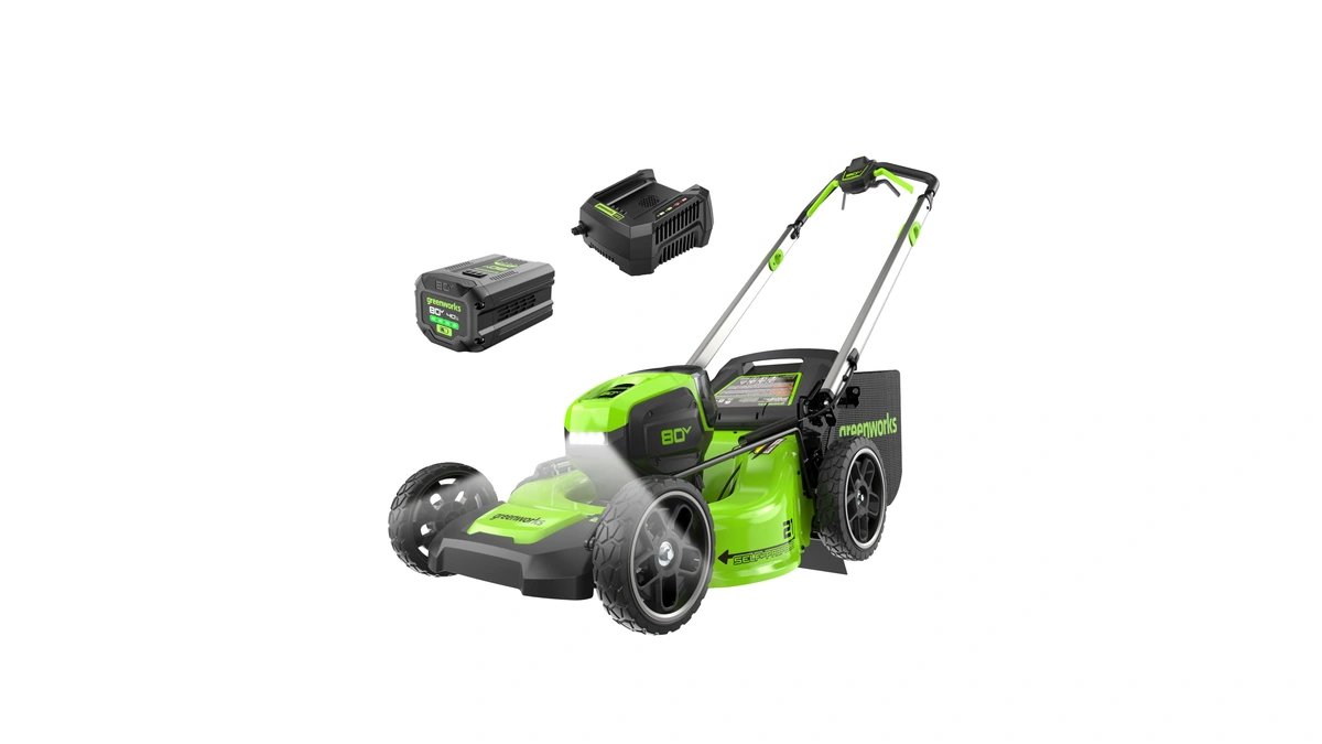 Greenworks 80v 21 In Self-propelled Lawn Mower, 4.0 Ah Battery