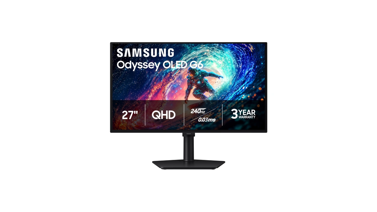 Samsung 27" Odyssey Oled G6 (g61sh) Qd-oled, Qhd (1440p) Gaming
