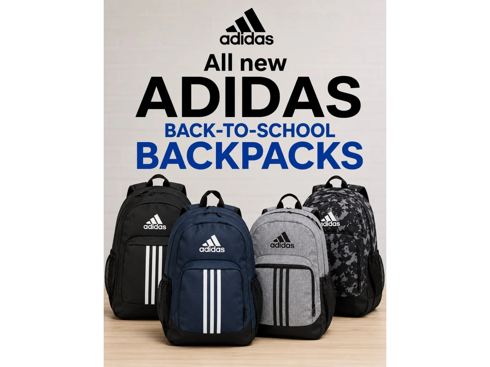 **All New Adidas Back-To-School Backpacks**