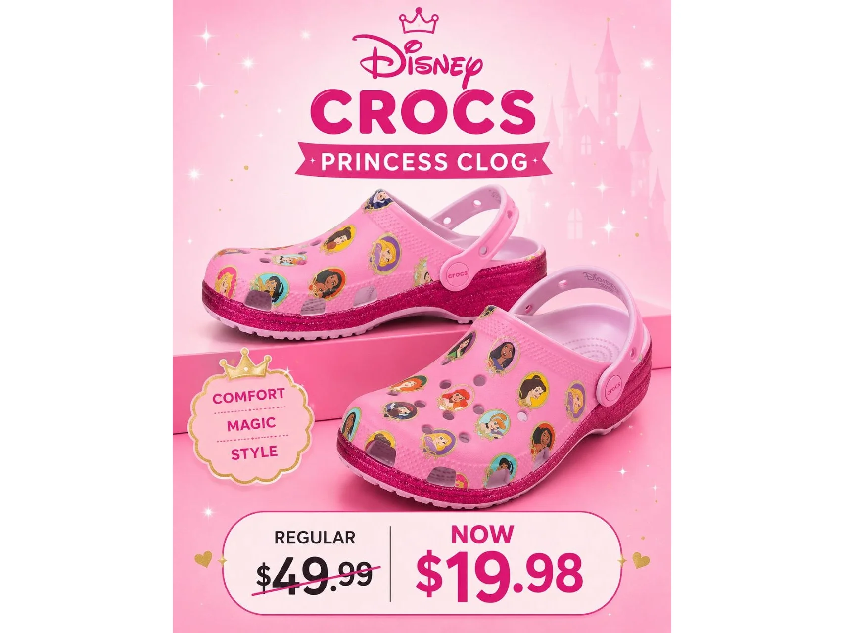 Disney Crocs Princess Clog Regular