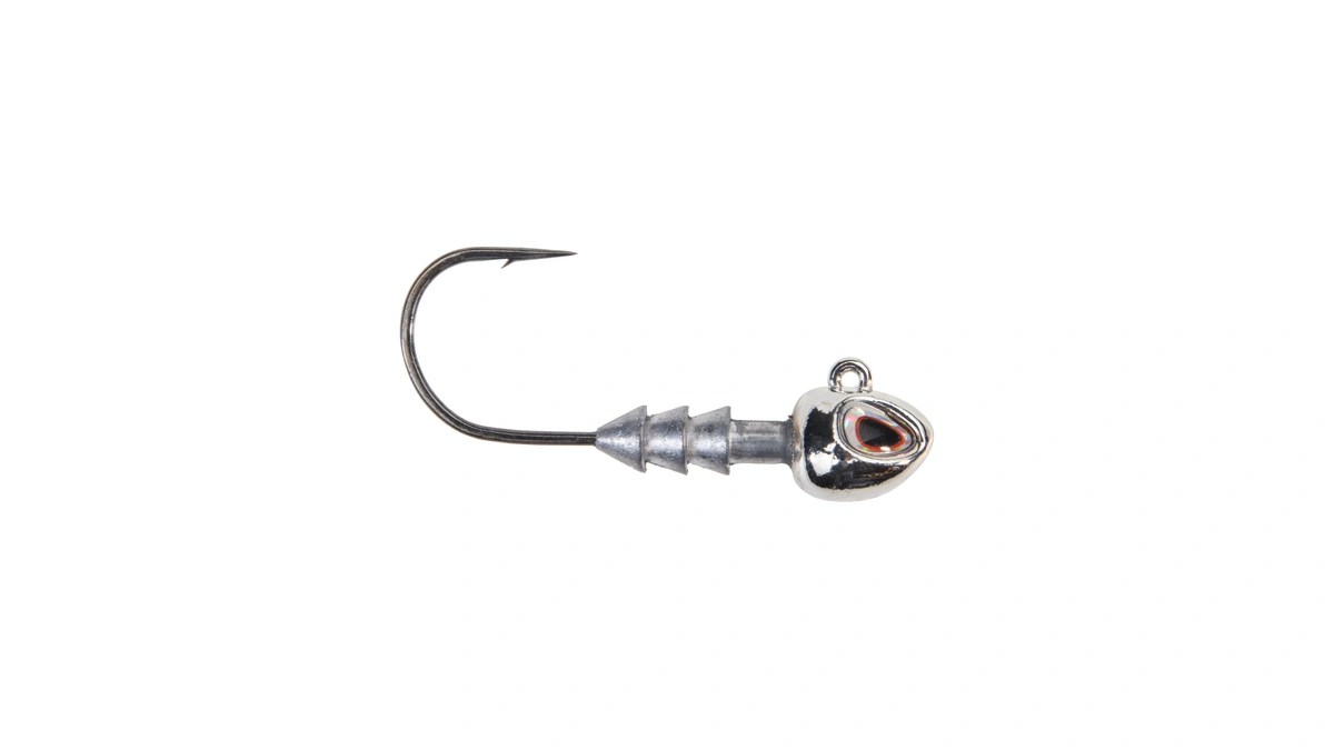 Berkley Fusion19 Hybrid Jighead, Chrome, Size 1/0 Hook, 3/16 Oz,