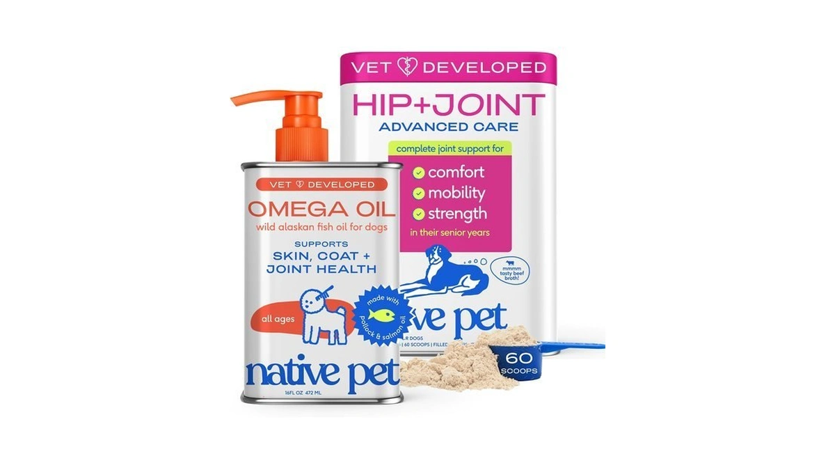 Native Pet Omega 3 Fish Oil For Dogs 16oz &