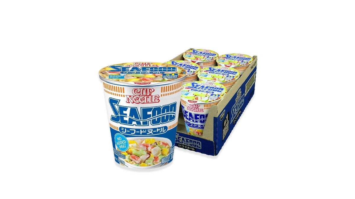 Nissin Cup Noodles Ramen Noodle Soup, Seafood, 2.68 Ounce (pack