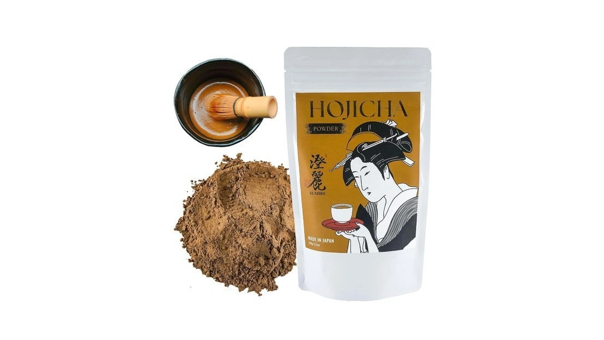 Sumire Hojicha Powder For Lattes, Japanese Roasted Green Tea, 3.5