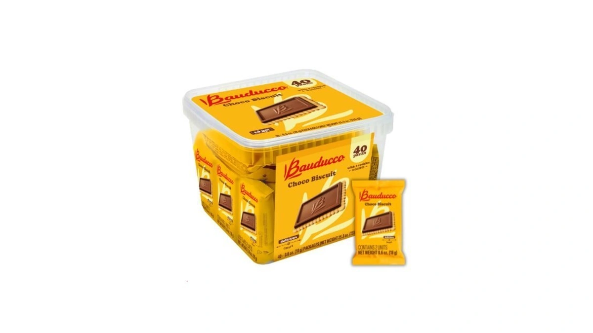 Bauducco Choco Biscuit Cookies – Crispy Chocolate-covered Biscuits, Individually Wrapped