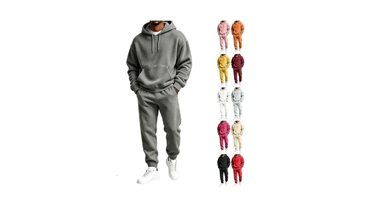 Sweatsuits For Men Hoodie And Jogger Sweatpants 2 Piece Oversized