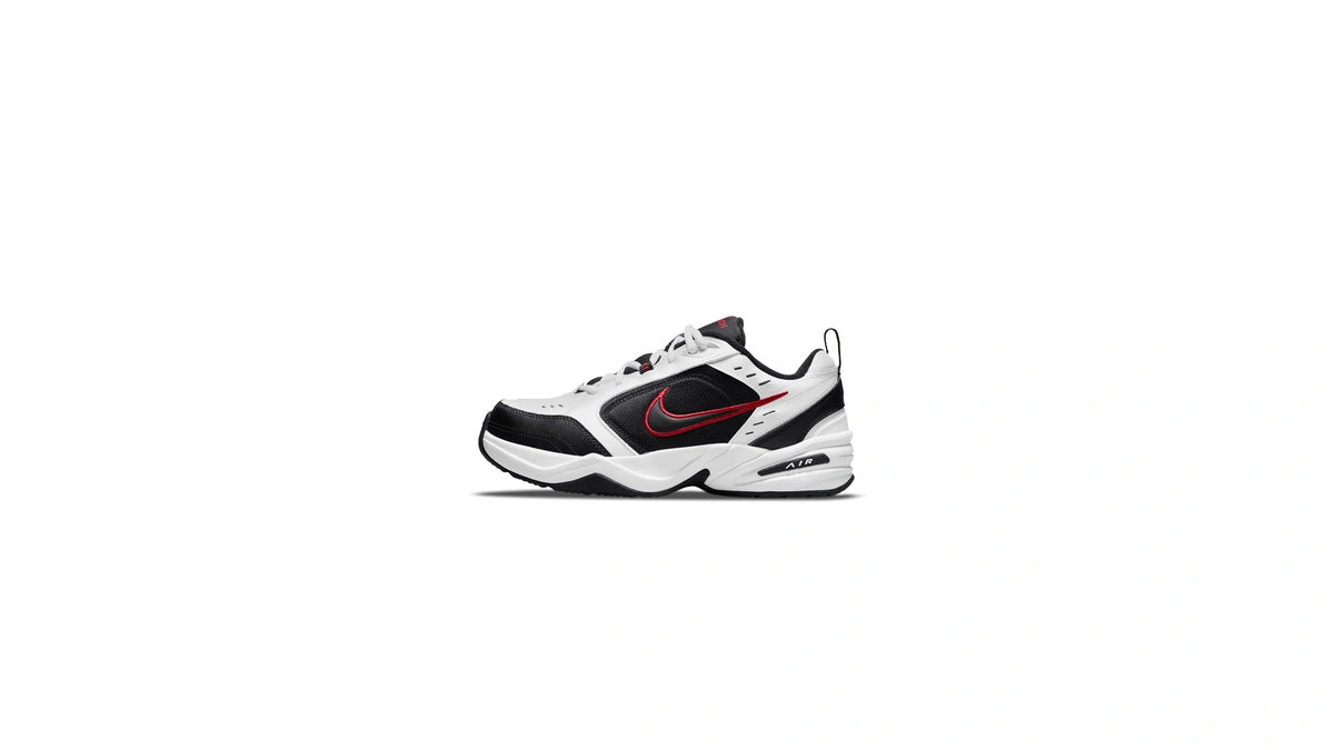 Nike Men's Air Monarch Iv Training/workout Shoes, White/black, 10.5 Extra