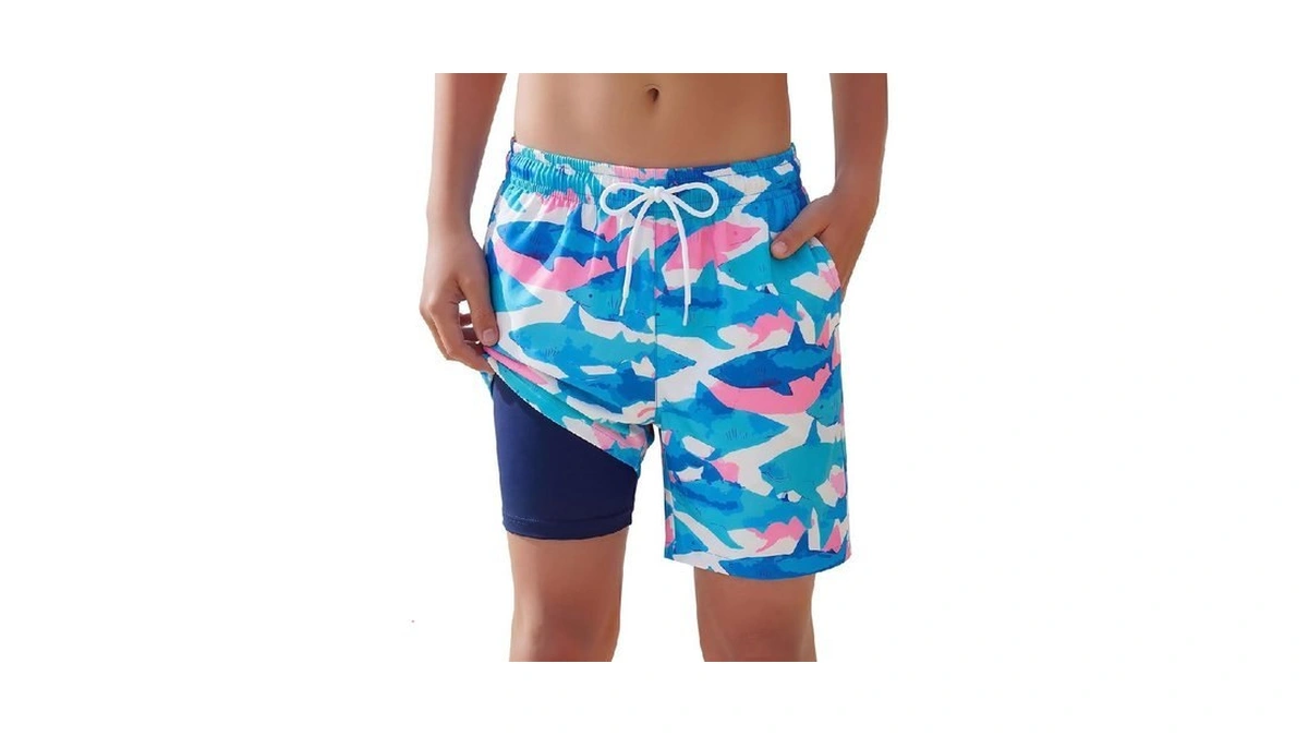 Joymotion Boys' Swim Trunks With Compression Liner