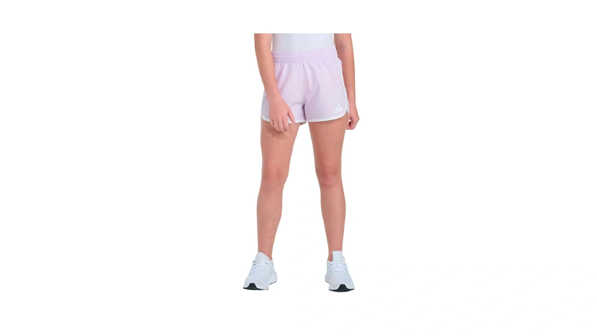 Adidas Girls Woven Pacer Short, Ice Lavender, M