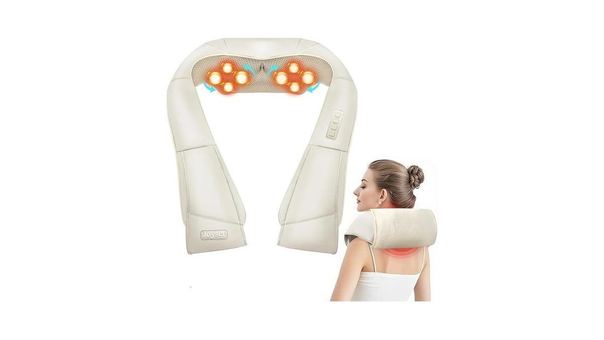 Joyset Shiatsu Neck And Back Massager With Heat, Shoulder Massager