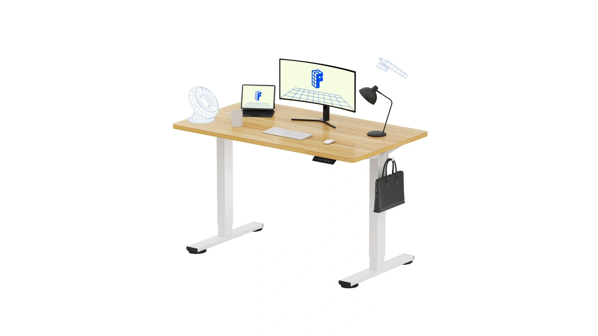 Flexispot En1 One-piece Standing Desk, Electric Adjustable With 4 Memory