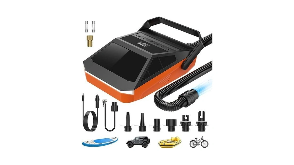 50psi Paddle Board Electric Pump, Portable Sup Pump With Inflate
