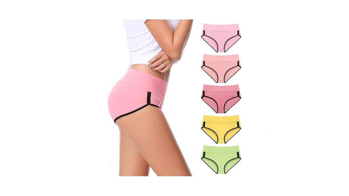 Cailecotton Cotton Underwear For Women High Waisted Ladies Pantie 5