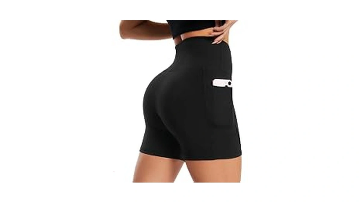 Biker Shorts Women With Pockets High Waisted ...