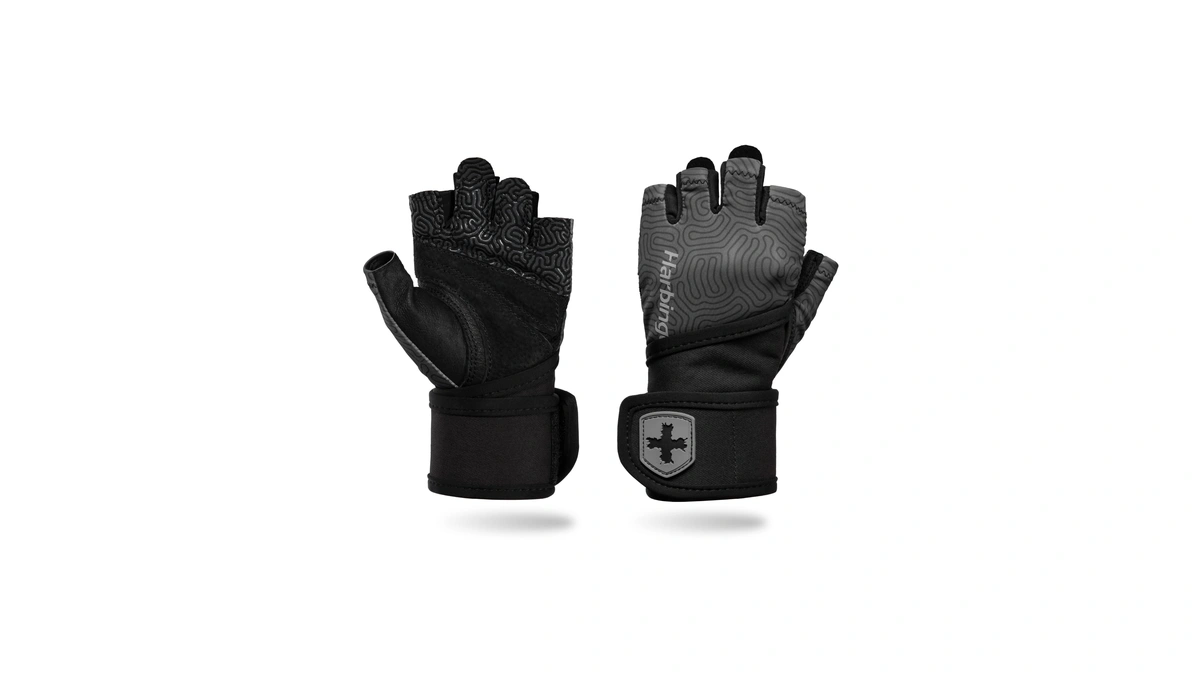 Harbinger Pro Wristwrap Gloves 3.0 - Enhanced Grip, Superior Wrist