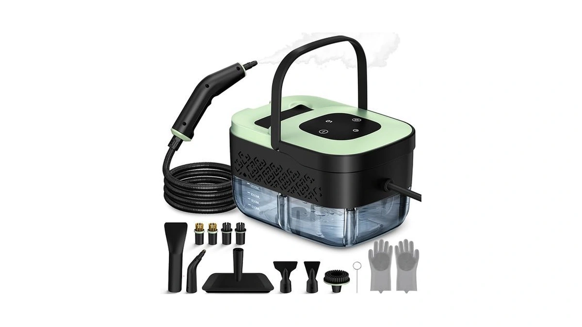 Steam Cleaner, Portable Steamer For Cleaning With 16pcs Accessories, 6-level