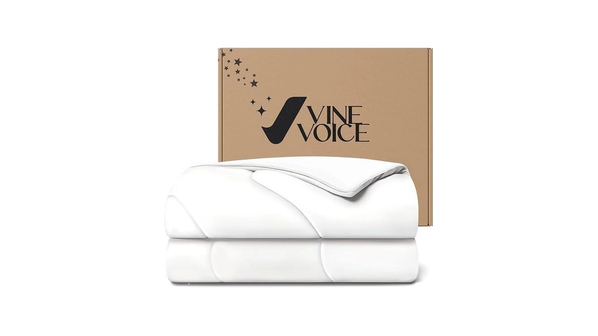 Vine Voice Cooling Comforter For Hot Sleepers, Queen 90x90, Arctic