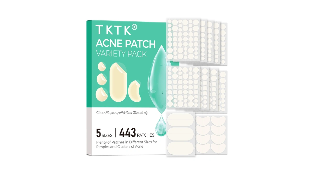 Tktk 443 Count Pimple Patches For Face, Hydrocolloid Acne Patch
