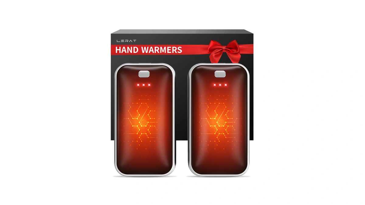 Lerat Hand Warmers Rechargeable 2 Pack, Portable Electric Hand Warmer