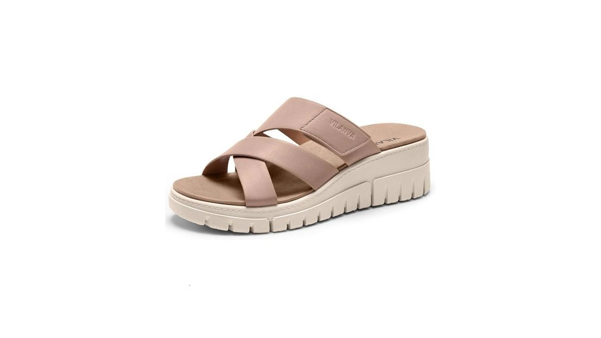 Vilanva Women's Orthopedic Platform Slip On Slides
