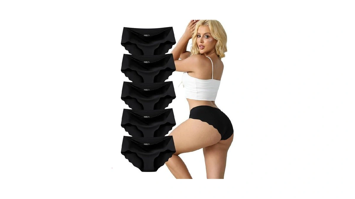 Mcowod Seamless Underwear For Women Low Rise Hipster Wave Edge