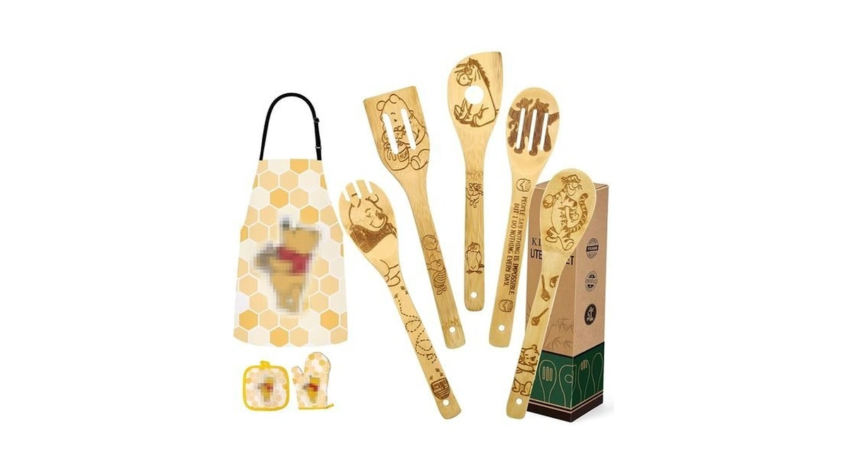 Christmas For Mom Women Gifts Cute Bear Wooden Cooking Spoons