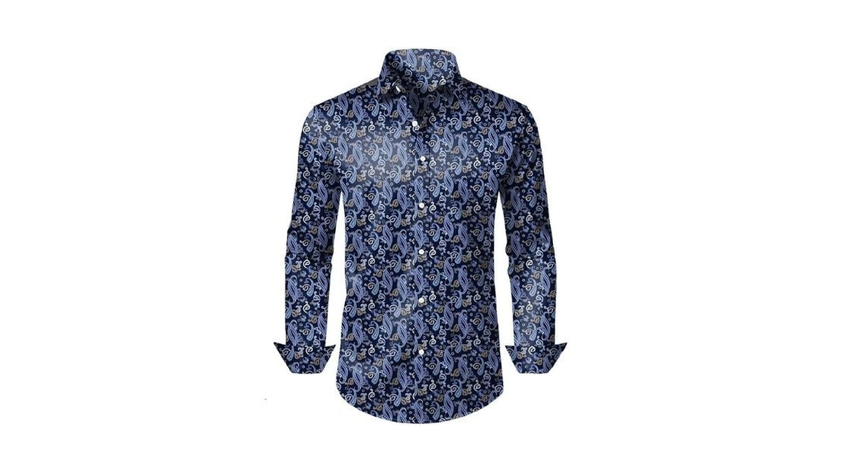 Mens Dress Shirts Long Sleeve Wrinkle-free Bu...