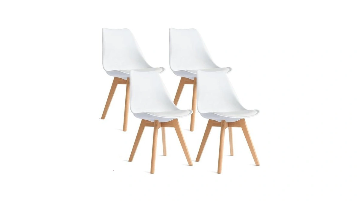 Canglong Dining Chairs Set Of 4, Mid Century Modern Kitchen
