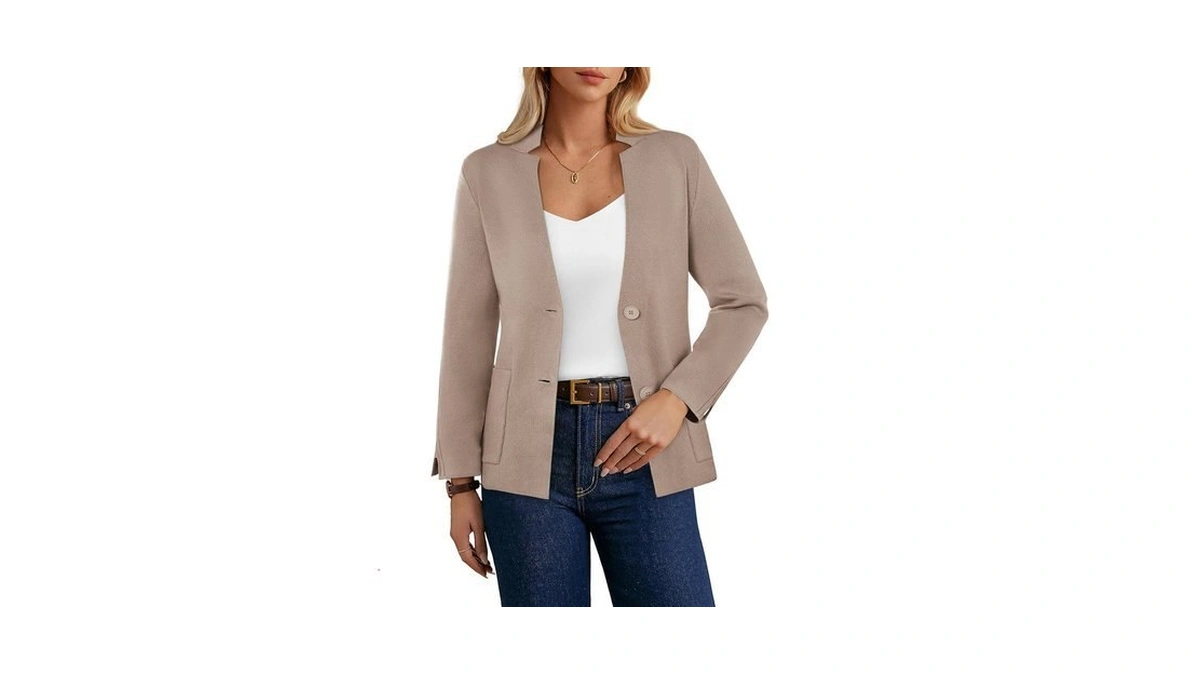 Grace Karin Women Sweater Blazer Business Casual Knit Cardigan 2026