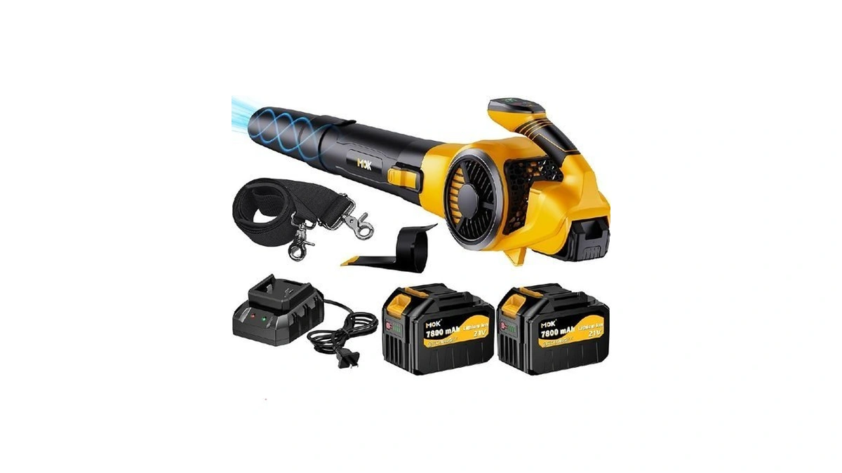 Mok Leaf Blower Cordless, 780cfm Electric Leaf Blowers With 2