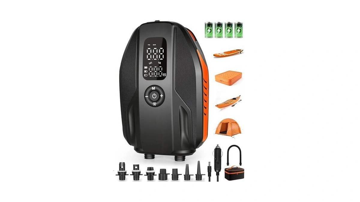 Paddle Board Electric Pump, 18000mah Rechargeable 20psi High Pressure Sup