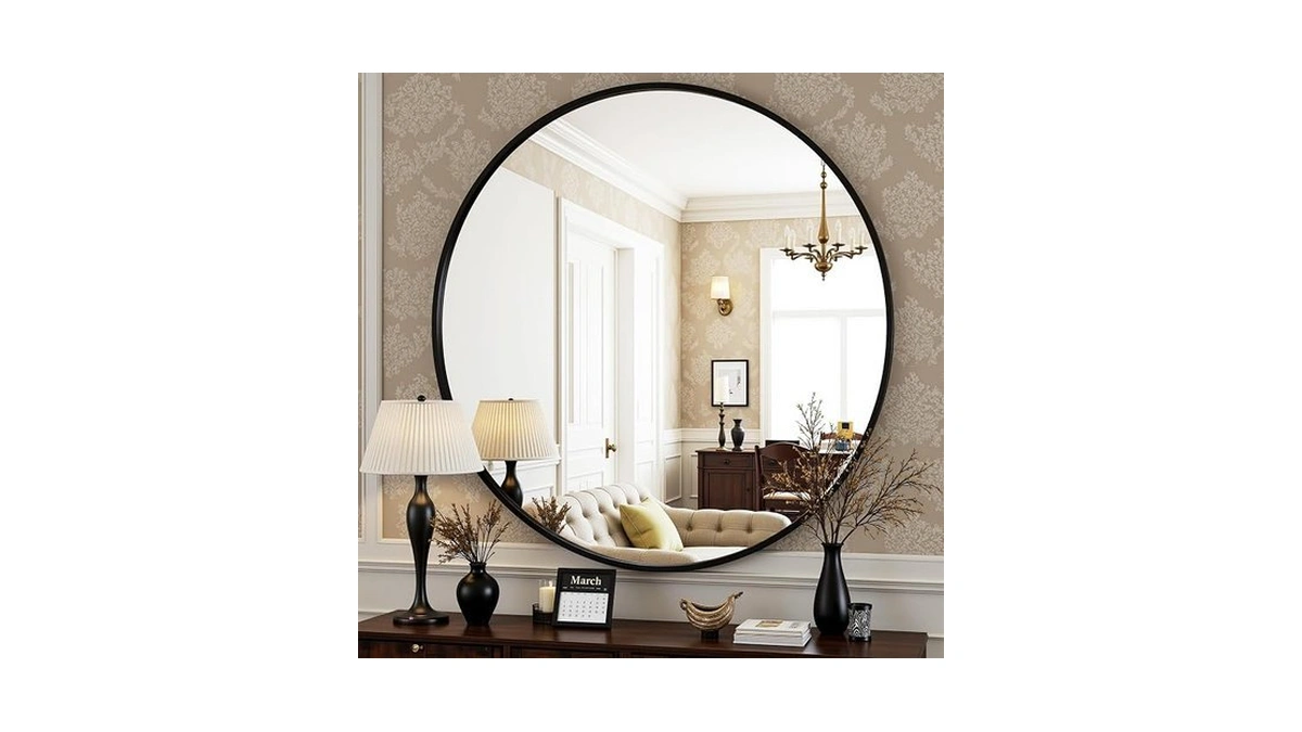 Antok Inch Round Mirror For Wall Round Bathro...