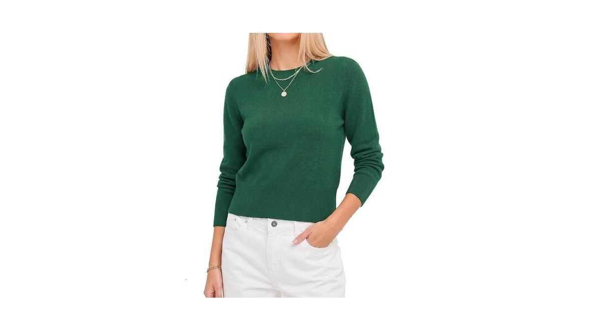 Lagracia Cropped Sweaters For Women Long Sleeve Business Casual Sweater