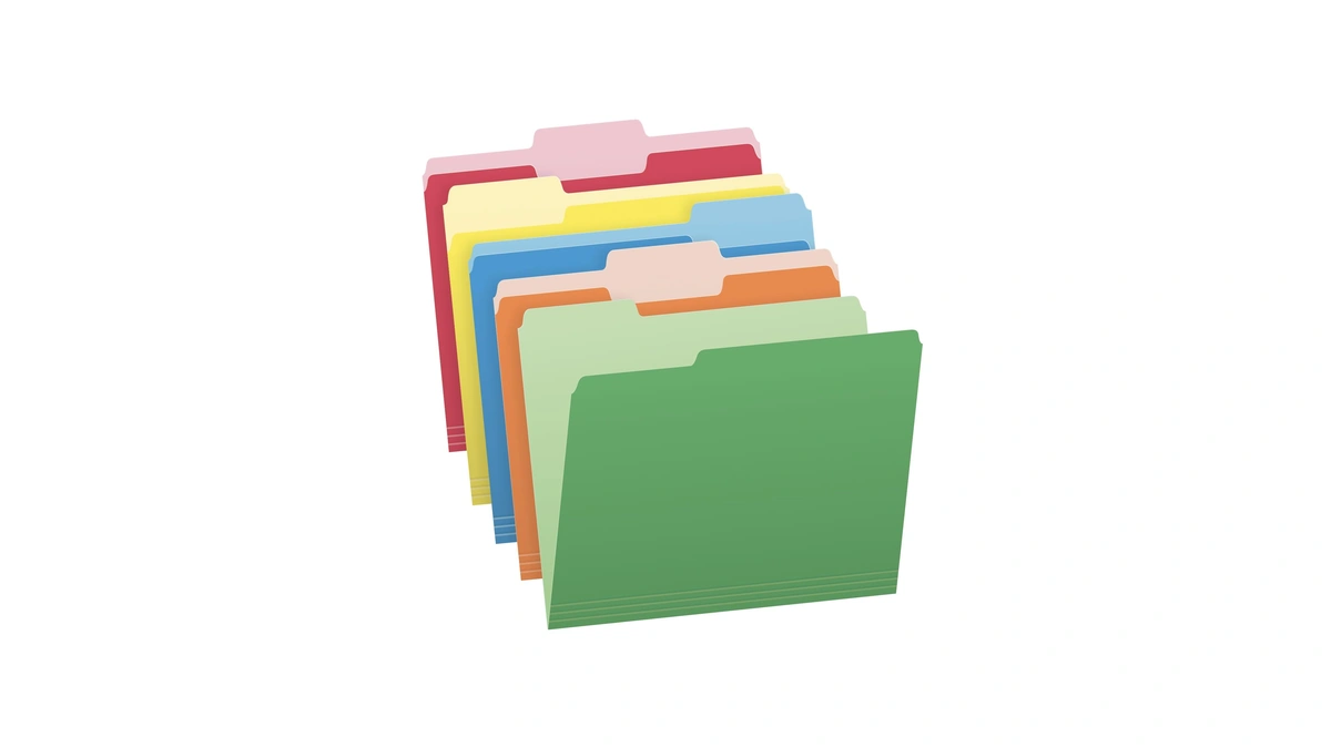 Pendaflex Colored File Folders, 100 Pack, Letter Size (8.5" X