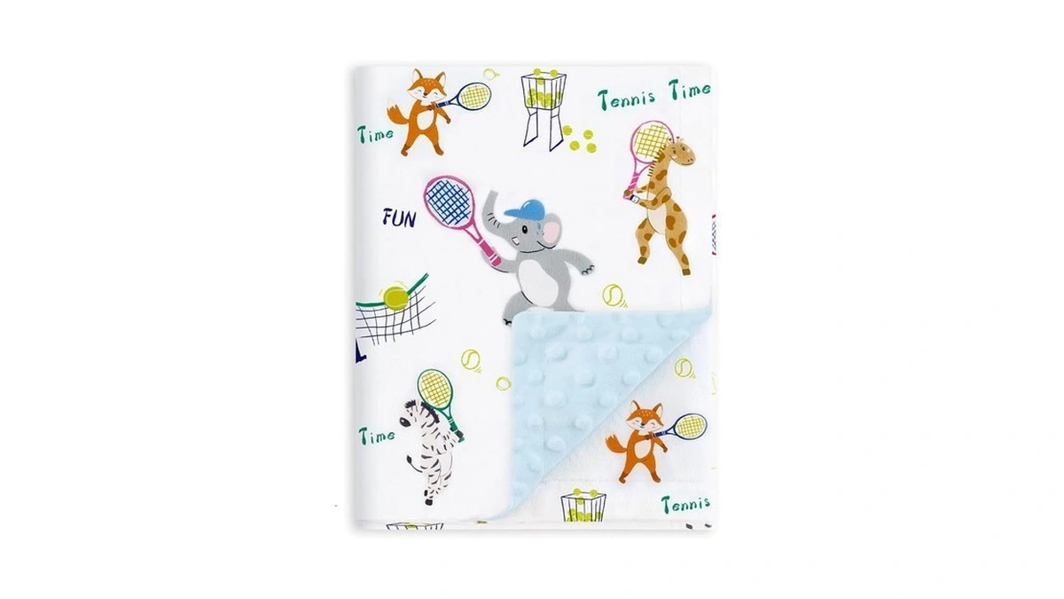Boritar Tennis Baby Blanket Double Layer Dotted With Elephant 30