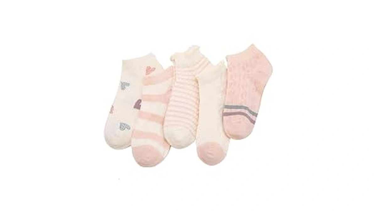 Scenicamp 5 Pairs Women's Floral Mesh Socks Ruffled Cuff With