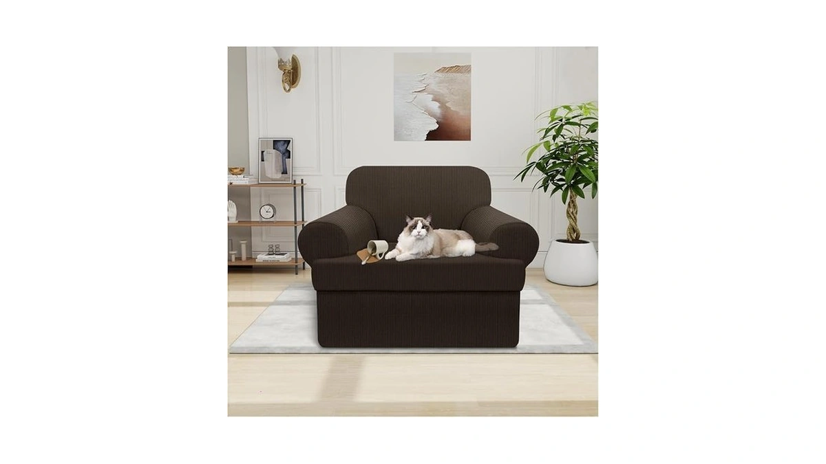 Amazon coupon: Pfrstuv Waterproof Chair Cover With Arms