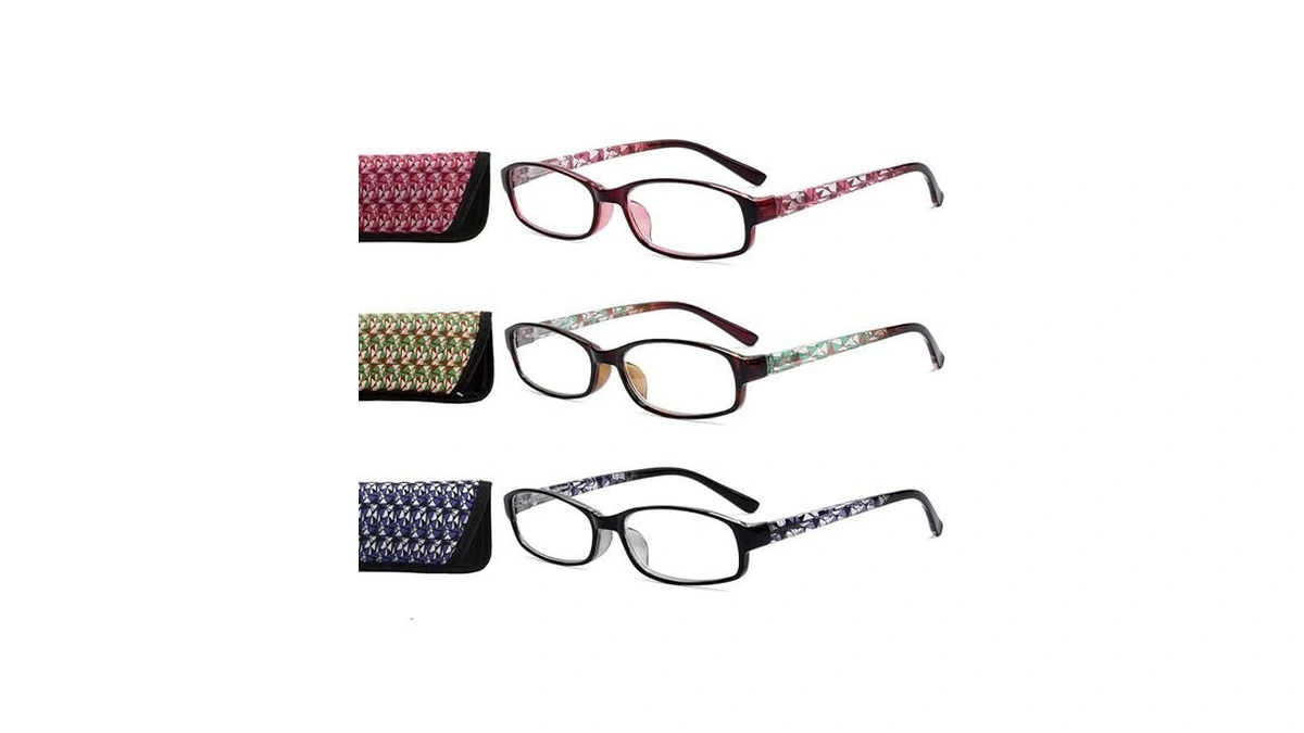 Eyekepper 1.0 Reading Glasses, Patterned Readers For Women, 3pack