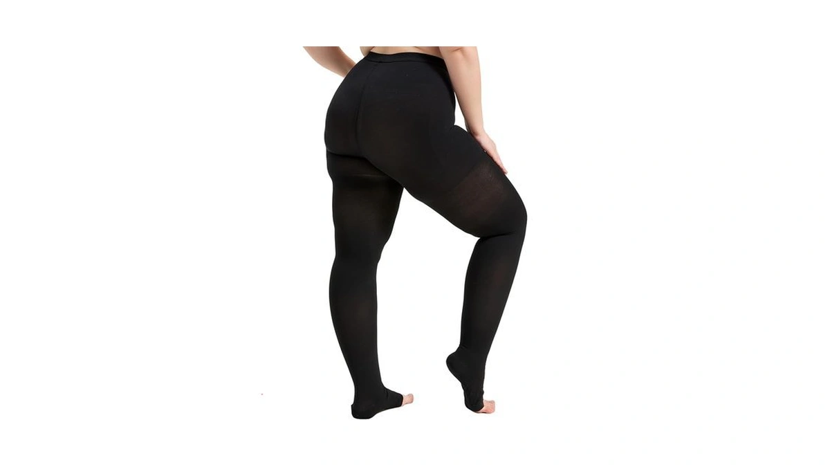 Mgang Plus Size 20-30 Mmhg Medical Compression Pantyhose For Varicose