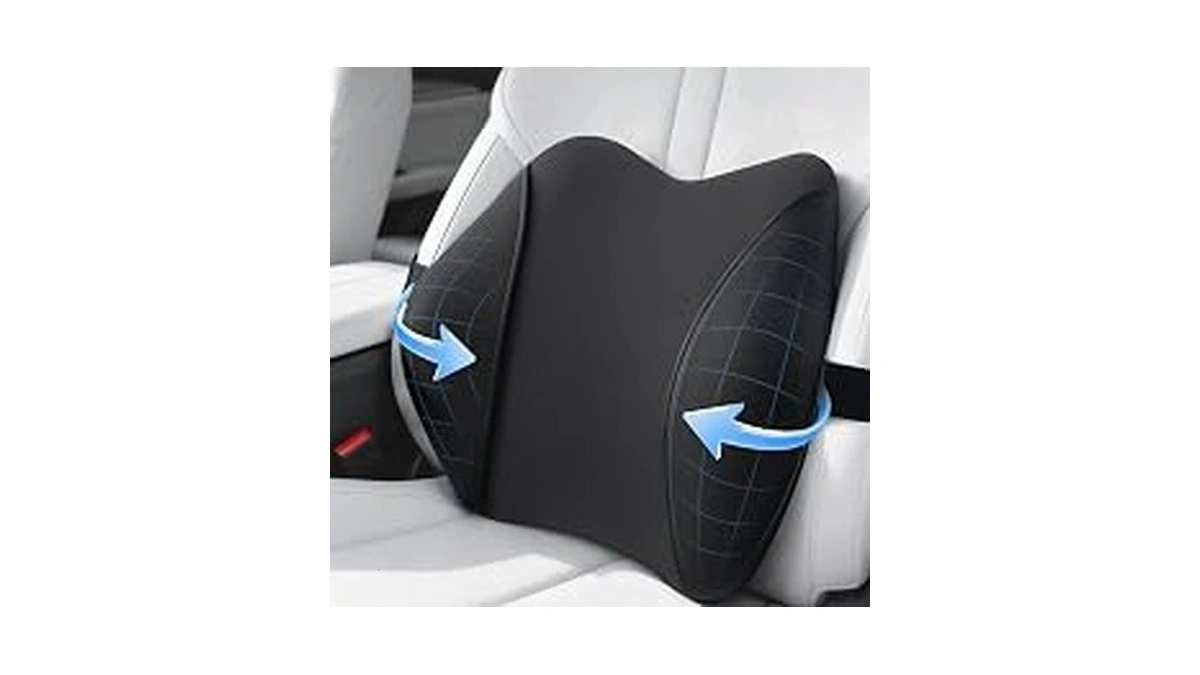 Lumbar Support Pillow For Car Seat – High-density Memory Foam,