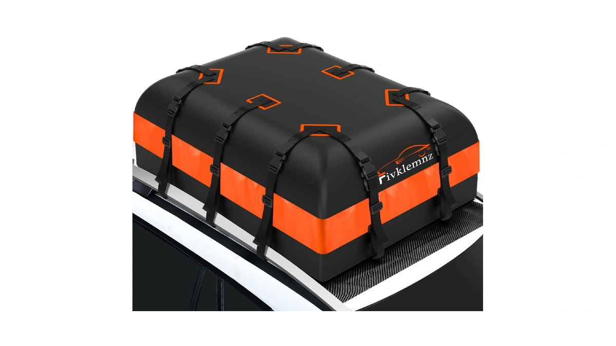 Fivklemnz 21 Cubic Car Rooftop Cargo Carrier Roof Bag Waterproof